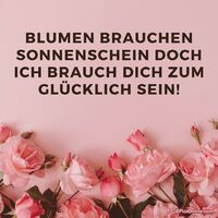 Blumen brauchen...