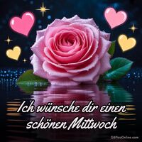 Eine zauberhafte Rose, die Liebe und Frische in den Tag bringt - ein kleiner Gruß voller Herzlichkeit und Optimismus.