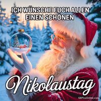Zauberhafte Winterstimmung und festlicher Glanz - dieses Bild bringt die Magie des Nikolaustages perfekt zum Ausdruck.