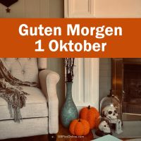 Ein gemütlicher Oktobermorgen mit herbstlicher Dekoration lädt zum Entspannen ein.