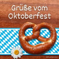 Genieße die klassischen Aromen des Oktoberfestes mit einer frischen Brezel auf bayerischem Rautenmuster.