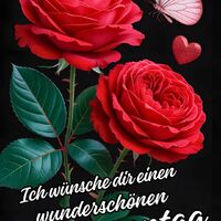 Zarte Romantik und festliche Lebensfreude vereinen sich in einem Bild voller Farbenpracht und Leichtigkeit.