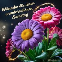 Bunte Blüten und funkelnde Lichter zaubern einen Hauch von Magie in deinen Samstag.