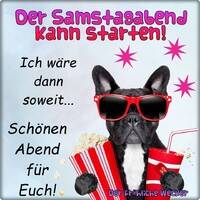 Der Samstagabend...