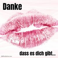 Ein Kuss als Zeichen der Dankbarkeit.