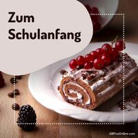 Ein süßer Start ins neue Schuljahr – Genieße eine leckere Biskuitrolle zu diesem besonderen Anlass.