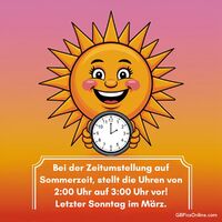 Vergiss nicht, die Uhren vorzustellen! Die Sommerzeit bringt sonnige Stunden zurück.