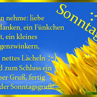 Sonntag :-) Man...