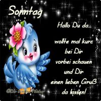 Sonntag. Hallo...