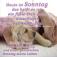 Heute ist Sonntag...