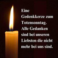 Eine Gedenkkerze...