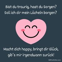 Ein strahlendes Herz erinnert uns daran, dass ein Lächeln die Dunkelheit erhellen kann.