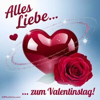 Feiere die Liebe mit Herzen und Rosen zum Valentinstag.