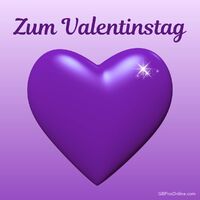 Feiere die Liebe mit einem strahlenden Herzen am Valentinstag.