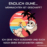 Endlich Ruhe...