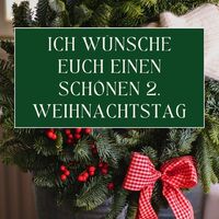 Festliche Grüße mit einem liebevoll dekorierten Weihnachtskranz, der die Wärme und Freude der Feiertage verkündet.